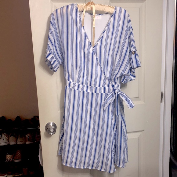 Sienna Sky Dresses & Skirts - Sienna Sky Strap Wrap Mini Dress